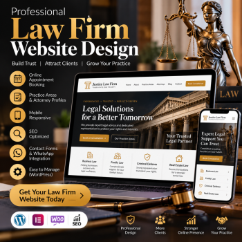 Professional Law Firm Website Design | Modern, Secure & SEO-Optimized