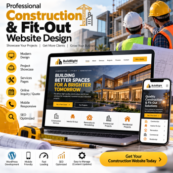 Construction & Fit-Out Website Showcase