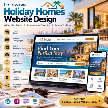 Professional Holiday Homes Website Design | Vacation Rental Booking & SEO