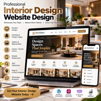 Luxury Interior Design Website Development