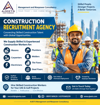 Construction Recruitment Agency for Skilled Workers | AJEETS