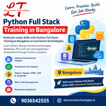 Python Full Stack Training in Bangalore | Learnmore Technologies