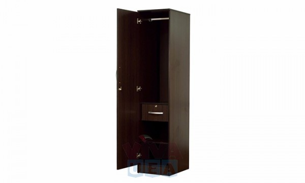 Fd W 151110 Rikotu One Door Wardrobe In Wenge Finish Home