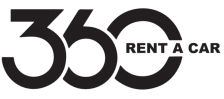 360 RENT A CAR - logo